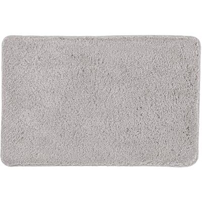 Kleine Wolke Tapis de bain SCOTT Gris argenté 50 x 40 cm Certifié OEKO-TEX, dessous antidérapant, adapté au chauffage au sol, lavable en machine, 100% polyester Kleine Wolke Tapis de bain SCOTT Gris argenté 50 x 40 cm Certifié OEKO-TEX, dessous antidérapant, adapté au chauffage au sol, lavable en machine, 100% polyester