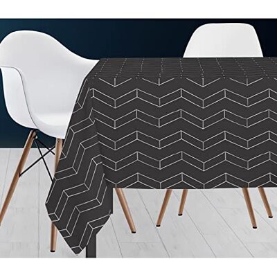 Soleil d'Ocre SPACE Gris Nappe Festive Géométrique Soleil d'Ocre SPACE Gris Nappe Festive Géométrique