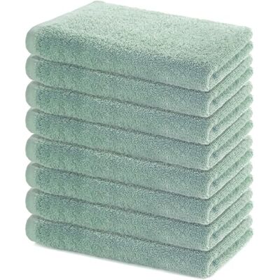 Lavea ® Lot de 8 Serviettes de Bain 40x70 cm Vert Eucalyptus 100% Coton – Serviettes, Draps de Douche & Sets de Serviettes Doux et Très Absorbants, Certifiés OEKO-TEX® Lavea ® Lot de 8 Serviettes de Bain 40x70 cm Vert Eucalyptus 100% Coton – Serviettes, Draps de Douche & Sets de Serviettes Doux et Très Absorbants, Certifiés OEKO-TEX®