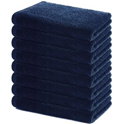 Lavea ® Lot de 8 Serviettes de Bain 40x70 cm Blue Marine 100% Coton – Serviettes, Draps de Douche & Sets de Serviettes Doux et Très Absorbants, Certifiés OEKO-TEX® Lavea ® Lot de 8 Serviettes de Bain 40x70 cm Blue Marine 100% Coton – Serviettes, Draps de Douche & Sets de Serviettes Doux et Très Absorbants, Certifiés OEKO-TEX®