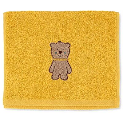Sterntaler Serviette pour enfant Motif ours Ben Jaune 0 mois 50 x 30 cm Sterntaler Serviette pour enfant Motif ours Ben Jaune 0 mois 50 x 30 cm