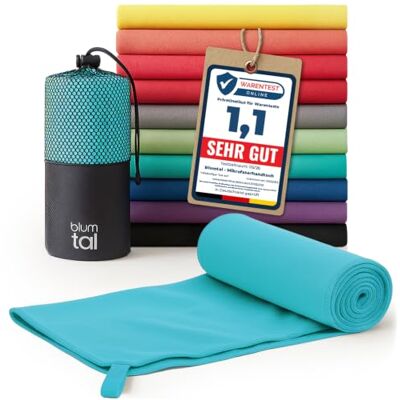 Blumtal Serviette microfibre disponible dans nombreuses couleurs et tailles- serviettes de sport compactes, ultra légères et à séchage rapide, serviette de voyage parfaite, serviette de plage Blumtal Serviette microfibre disponible dans nombreuses couleurs et tailles- serviettes de sport compactes, ultra légères et à séchage rapide, serviette de voyage parfaite, serviette de plage