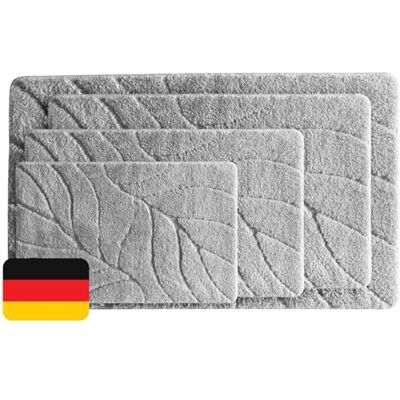 KARAT Tapis de Bain Doux et Antidérapant – Séchage Rapide, Lavable à 40°C, Certifié OEKO-TEX – Tapis de Sortie de Douche Moelleux pour Salle de Bain et Toilettes – Modèle Maris, Gris Clair 60 x 120 cm KARAT Tapis de Bain Doux et Antidérapant – Séchage Rapide, Lavable à 40°C, Certifié OEKO-TEX – Tapis de Sortie de Douche Moelleux pour Salle de Bain et Toilettes – Modèle Maris, Gris Clair 60 x 120 cm
