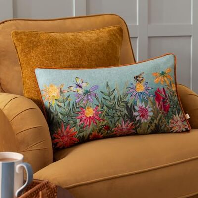 furn. Wylder Nature Country Wilds Housse de coussin Motif prairie Bleu ciel 30 x 50 cm furn. Wylder Nature Country Wilds Housse de coussin Motif prairie Bleu ciel 30 x 50 cm