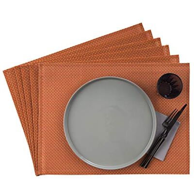 APS 60018 Lot de 6 sets de table à bords étroits, 45 x 33 cm, rouge bonbon APS 60018 Lot de 6 sets de table à bords étroits, 45 x 33 cm, rouge bonbon