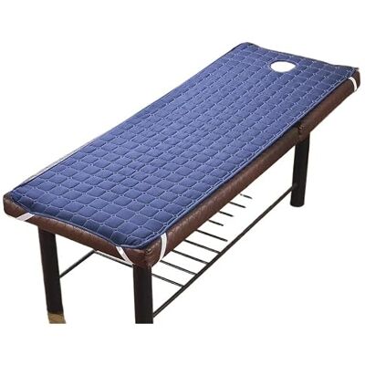 XUMKFJRE Surmatelas pour table de massage Plusieurs tailles Traitement spa Avec trou Couleur unie Pour salon Bleu foncé 190 x 80 cm XUMKFJRE Surmatelas pour table de massage Plusieurs tailles Traitement spa Avec trou Couleur unie Pour salon Bleu foncé 190 x 80 cm