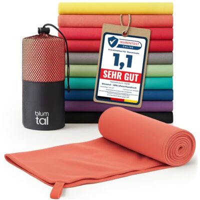 Blumtal Serviette microfibre disponible dans nombreuses couleurs et tailles- serviettes de sport compactes, ultra légères et à séchage rapide, serviette de voyage parfaite, serviette de plage Blumtal Serviette microfibre disponible dans nombreuses couleurs et tailles- serviettes de sport compactes, ultra légères et à séchage rapide, serviette de voyage parfaite, serviette de plage