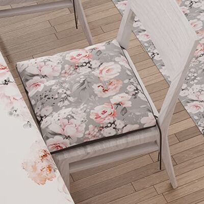 PETTI Artigiani Italiani Coussins pour chaise de cuisine, ensemble de 6 coussins pour chaises de cuisine, housses de chaise de cuisine en microfibre avec impression numérique et lacets, 100% PETTI Artigiani Italiani Coussins pour chaise de cuisine, ensemble de 6 coussins pour chaises de cuisine, housses de chaise de cuisine en microfibre avec impression numérique et lacets, 100%