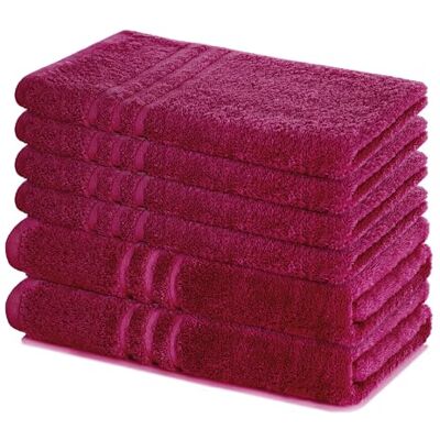 Lavea ® Lot de Serviettes de Bain 6 pièces – Bordeaux 100% Coton – 4x Serviettes de Toilette 50x100 cm, 2x Serviettes de Douche 70x140 cm– Absorbant et Résistant pour Maison Lavea ® Lot de Serviettes de Bain 6 pièces – Bordeaux 100% Coton – 4x Serviettes de Toilette 50x100 cm, 2x Serviettes de Douche 70x140 cm– Absorbant et Résistant pour Maison