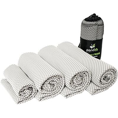 pandoo Serviette de voyage en bambou Ultra légère, extrêmement absorbante, antibactérienne et à séchage rapide Mieux que les microfibres traditionnelles Serviette de bain de sport, de voyage, de pandoo Serviette de voyage en bambou Ultra légère, extrêmement absorbante, antibactérienne et à séchage rapide Mieux que les microfibres traditionnelles Serviette de bain de sport, de voyage, de