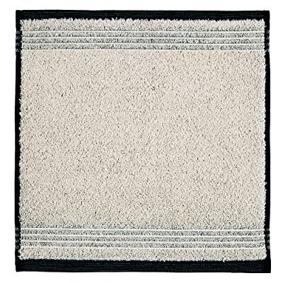Möve Eden Serviette - 30x30cm, Coton & Lin, Noir & Naturel Möve Eden Serviette - 30x30cm, Coton & Lin, Noir & Naturel