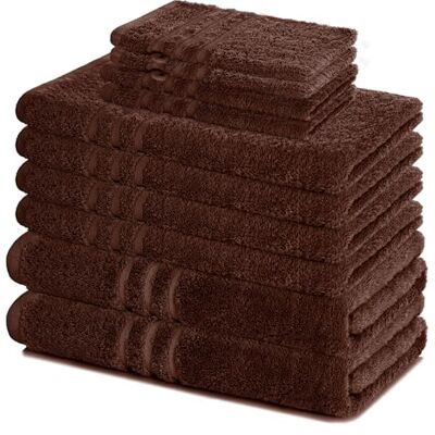 Lavea ® Lot de Serviettes de Bain 10 pièces – Marron Café 100% Coton – 4x Serviettes de Toilette, 2x Serviettes de Douche, 2x Serviettes Invité, 2x Gants de Toilette Lavea ® Lot de Serviettes de Bain 10 pièces – Marron Café 100% Coton – 4x Serviettes de Toilette, 2x Serviettes de Douche, 2x Serviettes Invité, 2x Gants de Toilette