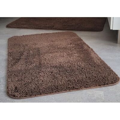 Spirella 1213928OF Tapis Textile California Brown Marron 40 x 60 cm Blanc 40 x 60 cm Spirella 1213928OF Tapis Textile California Brown Marron 40 x 60 cm Blanc 40 x 60 cm