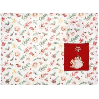 THUN Set de table avec poche et serviette, 33 x 45 cm, collection Surprises de Noël THUN Set de table avec poche et serviette, 33 x 45 cm, collection Surprises de Noël