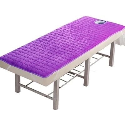 MDSIOKHJ Surmatelas pour table de massage avec trou, coussin antidérapant (violet, trou en W 190 cm 80 cm) MDSIOKHJ Surmatelas pour table de massage avec trou, coussin antidérapant (violet, trou en W 190 cm 80 cm)