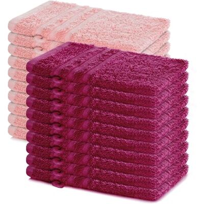 Lavea ® Lot de 20 Gants de Toilette 15x21 cm Bordeaux et Rose Pastel 100% Coton, Doux et Absorbants, Idéals comme Gants de Toilette Bébé et Serviettes Visage pour Salle de Bain, Hôtel et Spa Lavea ® Lot de 20 Gants de Toilette 15x21 cm Bordeaux et Rose Pastel 100% Coton, Doux et Absorbants, Idéals comme Gants de Toilette Bébé et Serviettes Visage pour Salle de Bain, Hôtel et Spa