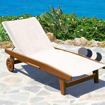 Beautissu serviette de bain XL universelle tissu éponge 100% coton plage 70x200cm blanc 100 % doux housse antidérapante pour transat chaise longue de plage drap bronzage grande Marbella Beautissu serviette de bain XL universelle tissu éponge 100% coton plage 70x200cm blanc 100 % doux housse antidérapante pour transat chaise longue de plage drap bronzage grande Marbella