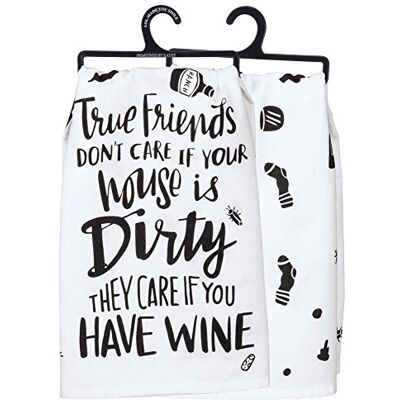 Primitives by Kathy Torchon en coton, True Friends Don't Care, 71,1 cm Primitives by Kathy Torchon en coton, True Friends Don't Care, 71,1 cm