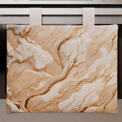 PETTI Artigiani Italiani Couvre-four de cuisine moderne effet marbre beige, couvre-four de cuisine 40 x 50 cm, 100% fabriqué en Italie PETTI Artigiani Italiani Couvre-four de cuisine moderne effet marbre beige, couvre-four de cuisine 40 x 50 cm, 100% fabriqué en Italie