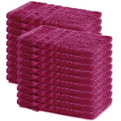 Lavea ® Lot de 20 Gants de Toilette 15x21 cm Bordeaux 100% Coton, Doux et Absorbants, Idéals comme Gants de Toilette Bébé et Serviettes Visage pour Salle de Bain, Hôtel et Spa Lavea ® Lot de 20 Gants de Toilette 15x21 cm Bordeaux 100% Coton, Doux et Absorbants, Idéals comme Gants de Toilette Bébé et Serviettes Visage pour Salle de Bain, Hôtel et Spa
