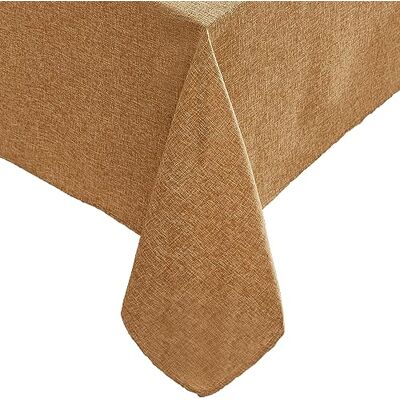 Laura Ashley Harper Nappe en tissu lisse pour salle à manger formelle ou décontractée, vacances, banquet, mariage ou fête, 152,4 x 213,4 cm, doré Laura Ashley Harper Nappe en tissu lisse pour salle à manger formelle ou décontractée, vacances, banquet, mariage ou fête, 152,4 x 213,4 cm, doré