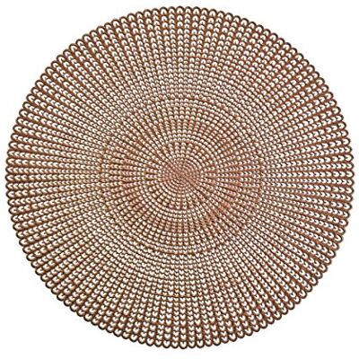 Zeller Set de Table en PVC, 41 cm, PVC, cuivre, 41 cm Zeller Set de Table en PVC, 41 cm, PVC, cuivre, 41 cm