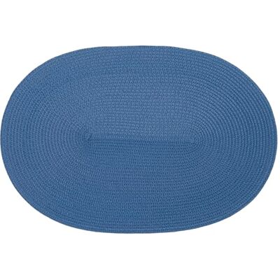 d-c-fix Set de table, sans PVC, bleu profond, lavable, pour cuisine et salle à manger, 30 x 45 cm, ovale d-c-fix Set de table, sans PVC, bleu profond, lavable, pour cuisine et salle à manger, 30 x 45 cm, ovale