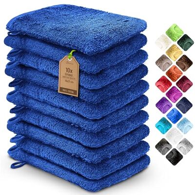 NatureMark 10x Gants de Toilette en Frotte 100% Coton – Doux et Résistants, Idéal pour le Soin Quotidien et les Invités Bleu Royal 15x21 cm NatureMark 10x Gants de Toilette en Frotte 100% Coton – Doux et Résistants, Idéal pour le Soin Quotidien et les Invités Bleu Royal 15x21 cm