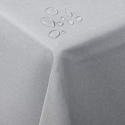 WOLTU Nappe de table carré Aspect lin Protection Décoration de table Imperméable 110 x 110 cm Gris Clair TD3035hgr WOLTU Nappe de table carré Aspect lin Protection Décoration de table Imperméable 110 x 110 cm Gris Clair TD3035hgr