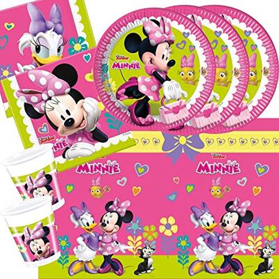 Procos Minnie Mouse Set de fête 37 pièces Minnie Happy Helpers Nappe de Table en Forme de Serviette pour 8 Enfants Procos Minnie Mouse Set de fête 37 pièces Minnie Happy Helpers Nappe de Table en Forme de Serviette pour 8 Enfants
