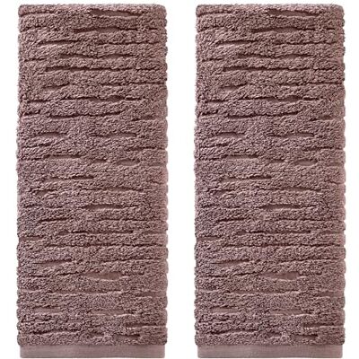 SKL Home CloudSoft Lot de 2 essuie-mains en coton Prune douce SKL Home CloudSoft Lot de 2 essuie-mains en coton Prune douce