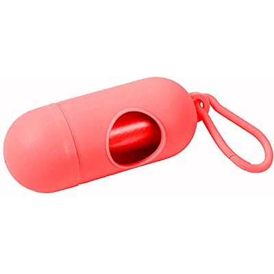 EWANTO Lot de 2 distributeurs de sacs à déjections canines avec clip pour laisse Rouge + 15 sacs à déjections canines EWANTO Lot de 2 distributeurs de sacs à déjections canines avec clip pour laisse Rouge + 15 sacs à déjections canines