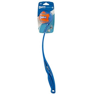 Chuckit! Chuckit ! Lanceur de balle de sport pour chien avec balle de tennis moyenne, taille moyenne, 46 cm Chuckit! Chuckit ! Lanceur de balle de sport pour chien avec balle de tennis moyenne, taille moyenne, 46 cm