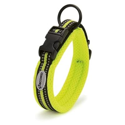 Record Collier chien Andes Fabriqué en nylon résistant Détails réfléchissants Clip de fermeture en plastique Couleur jaune Taille XXL 2,5 cm Circonférence 55-60 cm Record Collier chien Andes Fabriqué en nylon résistant Détails réfléchissants Clip de fermeture en plastique Couleur jaune Taille XXL 2,5 cm Circonférence 55-60 cm
