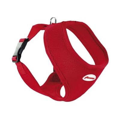 Record Harnais Fast Dog Fabriqué en nylon souple, flexible et respirant Crochet pour laisse en métal Couleur rouge Taille XS Circonférence 23-28 cm Record Harnais Fast Dog Fabriqué en nylon souple, flexible et respirant Crochet pour laisse en métal Couleur rouge Taille XS Circonférence 23-28 cm