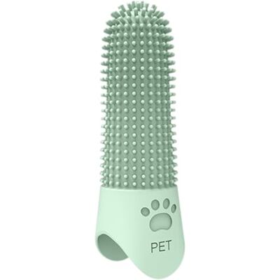 DSOPV Brosse à dents pour chien, moule à doigts en silicone souple, brosse à dents de chiot pour nettoyage des dents de chien et soins dentaires, kit de brosse à dents pour animaux de compagnie (B) DSOPV Brosse à dents pour chien, moule à doigts en silicone souple, brosse à dents de chiot pour nettoyage des dents de chien et soins dentaires, kit de brosse à dents pour animaux de compagnie (B)