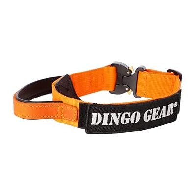 DINGO GEAR WWW.DINGOGEAR.COM 1977 Dingo Gear S03926 Cobra Collier pour chien avec boucle de sécurité professionnelle, poignée solide et étiquette attachée avec fermeture Velcro, pour dressage de défense, tâches spéciales, tour de cou DINGO GEAR WWW.DINGOGEAR.COM 1977 Dingo Gear S03926 Cobra Collier pour chien avec boucle de sécurité professionnelle, poignée solide et étiquette attachée avec fermeture Velcro, pour dressage de défense, tâches spéciales, tour de cou