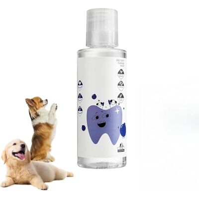 PHFDQKG Brosse à dents pour chien, solution de soins bucco-dentaires pour animaux de compagnie, formule naturelle, sans saveur et inodore, rafraîchit l'haleine, pratique pour un usage quotidien des animaux de PHFDQKG Brosse à dents pour chien, solution de soins bucco-dentaires pour animaux de compagnie, formule naturelle, sans saveur et inodore, rafraîchit l'haleine, pratique pour un usage quotidien des animaux de