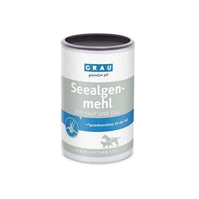 Grau L'original – Farine d'algues marines 100 % pure, pour la pigmentation du pelage, pour un pelage dense et brillant, 1 paquet (1 x 200 g), aliment pour chiens et chats Grau L'original – Farine d'algues marines 100 % pure, pour la pigmentation du pelage, pour un pelage dense et brillant, 1 paquet (1 x 200 g), aliment pour chiens et chats