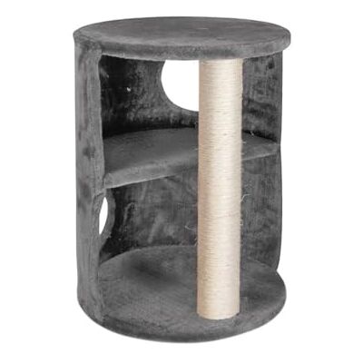 Tour de grattage pour chats - Colonne en sisal et base en peluche Tour de grattage pour chats - Colonne en sisal et base en peluche