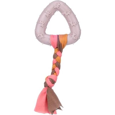 FLAMINGO Jouet Chiot TPR Bunty Triangle Taupe 17,5x7,3x2CM FLAMINGO Jouet Chiot TPR Bunty Triangle Taupe 17,5x7,3x2CM