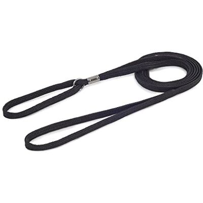 Laisse d'exposition en nylon Ancol Heritage - Noir - 9mm, 1.38m - Show Lead Laisse d'exposition en nylon Ancol Heritage - Noir - 9mm, 1.38m - Show Lead
