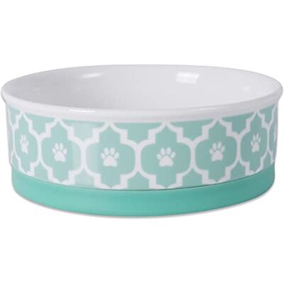 Bone Dry DII en céramique pour Animal Domestique Bol pour la Nourriture et l'eau, avec Bord en Silicone antidérapant pour Small, Medium, Large Chiens et Chats Bone Dry DII en céramique pour Animal Domestique Bol pour la Nourriture et l'eau, avec Bord en Silicone antidérapant pour Small, Medium, Large Chiens et Chats