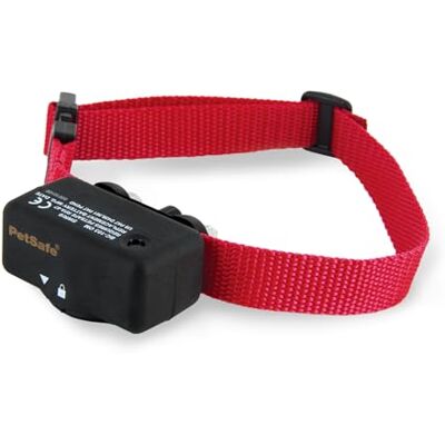 PetSafe Collier Anti-aboiements pour Chien, Solution à Stimulation Électrostatique Progressive 6 niveaux, Collier Léger Étanche et Ajustable, Sangle Rouge PetSafe Collier Anti-aboiements pour Chien, Solution à Stimulation Électrostatique Progressive 6 niveaux, Collier Léger Étanche et Ajustable, Sangle Rouge