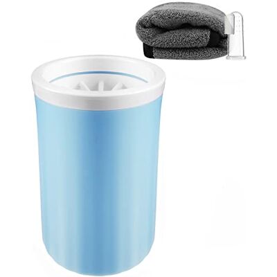 Lzansuii Kit de nettoyage portable pour pattes de chien et chat (1 serviette, 1 brosse à dents pour animal de compagnie), brosse avec poils amovibles en silicone souple pour nettoyer les pattes sales Lzansuii Kit de nettoyage portable pour pattes de chien et chat (1 serviette, 1 brosse à dents pour animal de compagnie), brosse avec poils amovibles en silicone souple pour nettoyer les pattes sales
