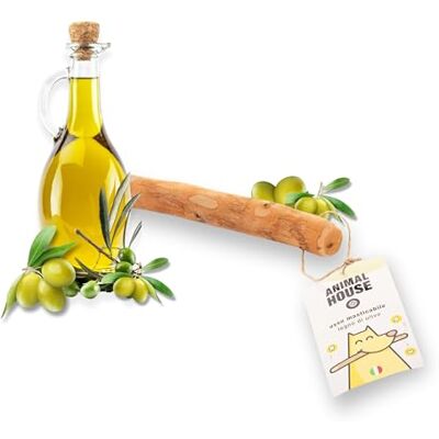 Animal House Bois d'Olivier pour Chien, à Mâcher Naturel imbibé d'Huile d'Olive, Anti-stress, Résistant et Longue Durée, Renforce l'Hygiène Bucco-Dentaire, Haute Qualité (S) Animal House Bois d'Olivier pour Chien, à Mâcher Naturel imbibé d'Huile d'Olive, Anti-stress, Résistant et Longue Durée, Renforce l'Hygiène Bucco-Dentaire, Haute Qualité (S)