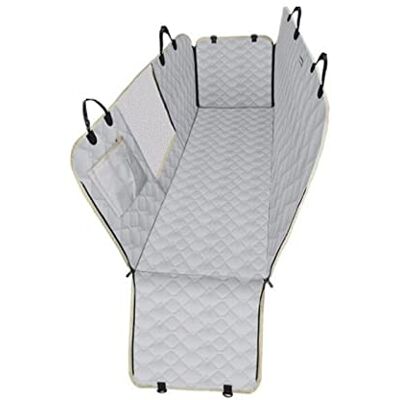 HKYBCF Housse de siège de voiture pour chien, housse de siège de voiture imperméable pour animal de compagnie, tapis de voiture en maille, sac de transport pour chien, chat, hamac de voiture, lavable en machine (couleur : blanc, taille : M) HKYBCF Housse de siège de voiture pour chien, housse de siège de voiture imperméable pour animal de compagnie, tapis de voiture en maille, sac de transport pour chien, chat, hamac de voiture, lavable en machine (couleur : blanc, taille : M)