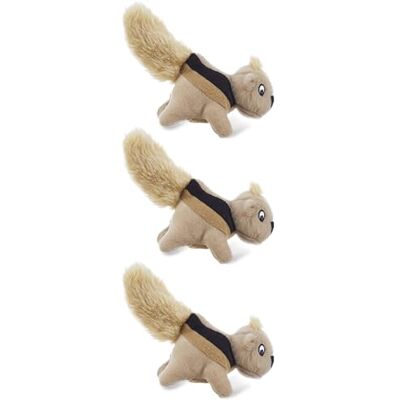 Lot de 3 Ecureuils en peluche Outward Hound - Jouet pour chien Lot de 3 Ecureuils en peluche Outward Hound - Jouet pour chien