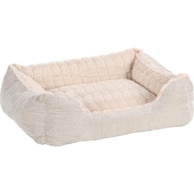 Flamingo Lit pour chien - Forme rectangulaire, Housse amovible, Matériau en peluche doux Flamingo Lit pour chien - Forme rectangulaire, Housse amovible, Matériau en peluche doux