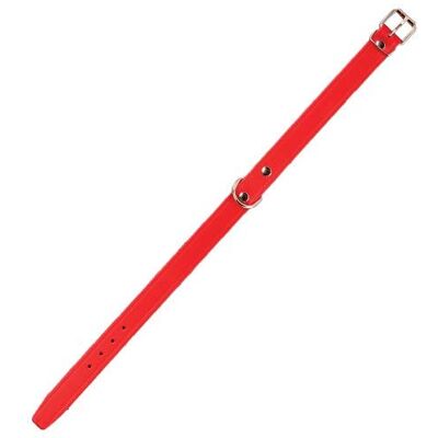 Collier en Cuir pour Chien - 22-27cm - Rouge - Collier Collier en Cuir pour Chien - 22-27cm - Rouge - Collier